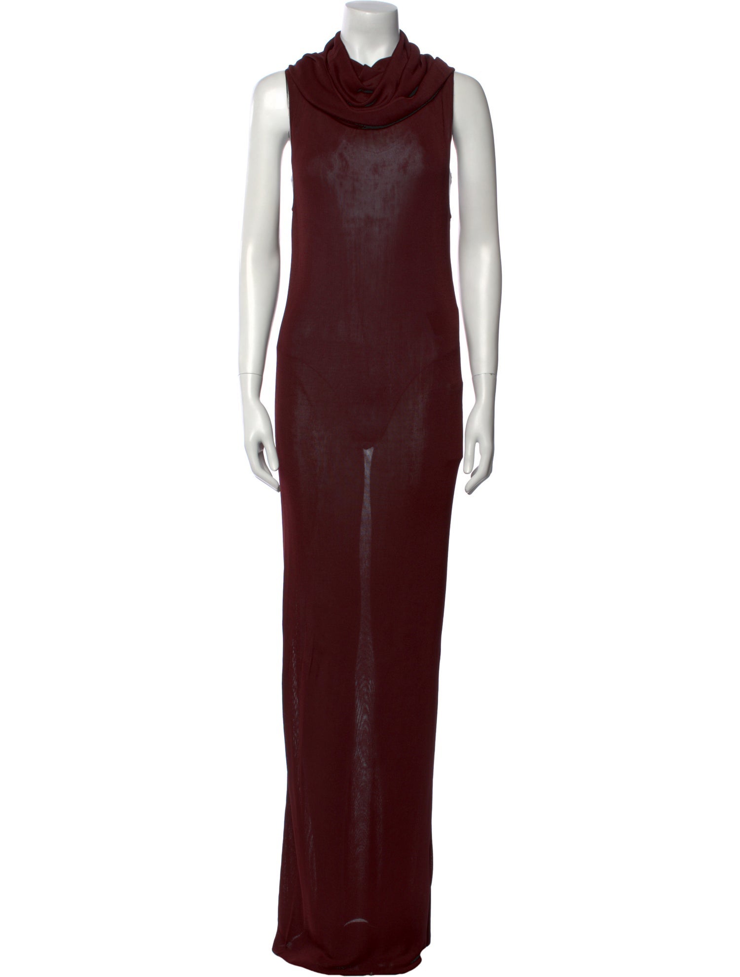 Saint Laurent Cowl Neck Long Dress w/ Tags