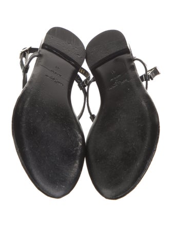 Saint Laurent Leather T-Strap Sandals