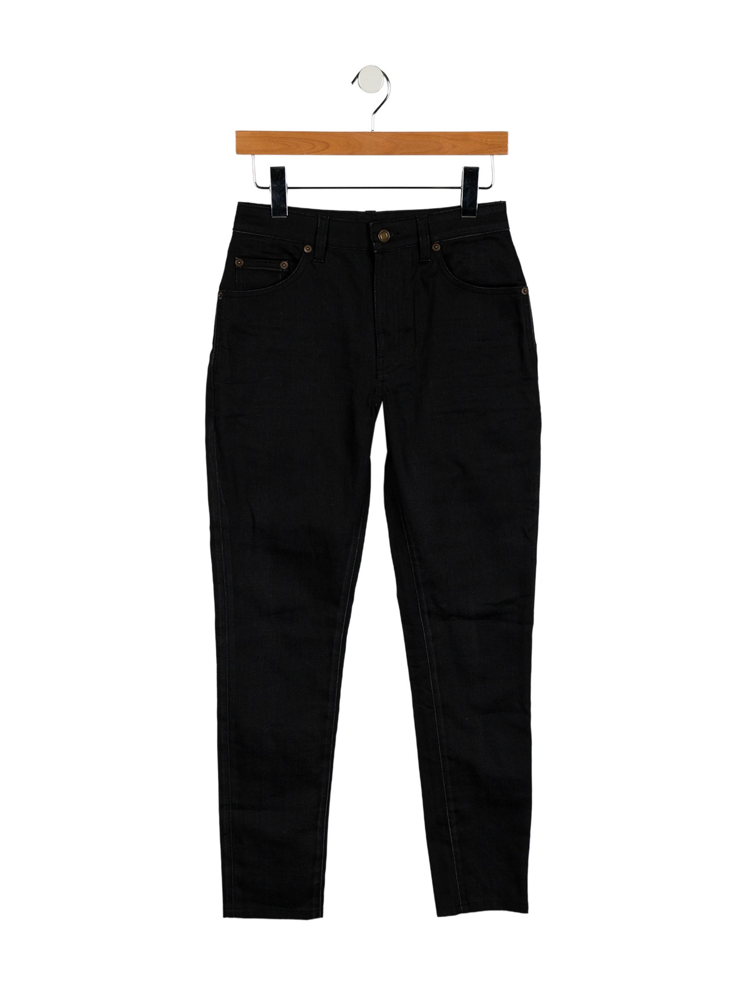 Saint Laurent High-Rise Skinny Leg Jeans