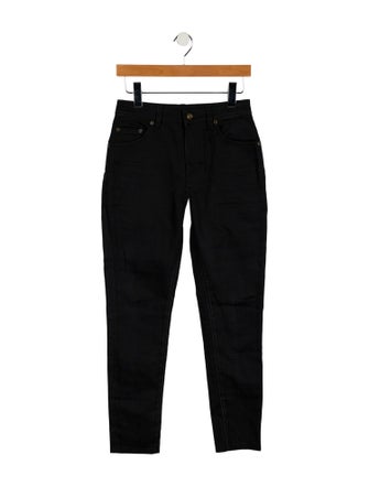Saint Laurent High-Rise Skinny Leg Jeans