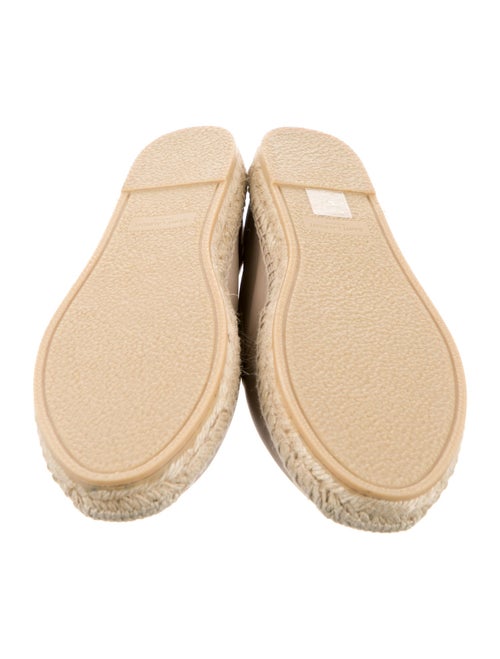 Saint Laurent Signature Logo Leather Espadrilles