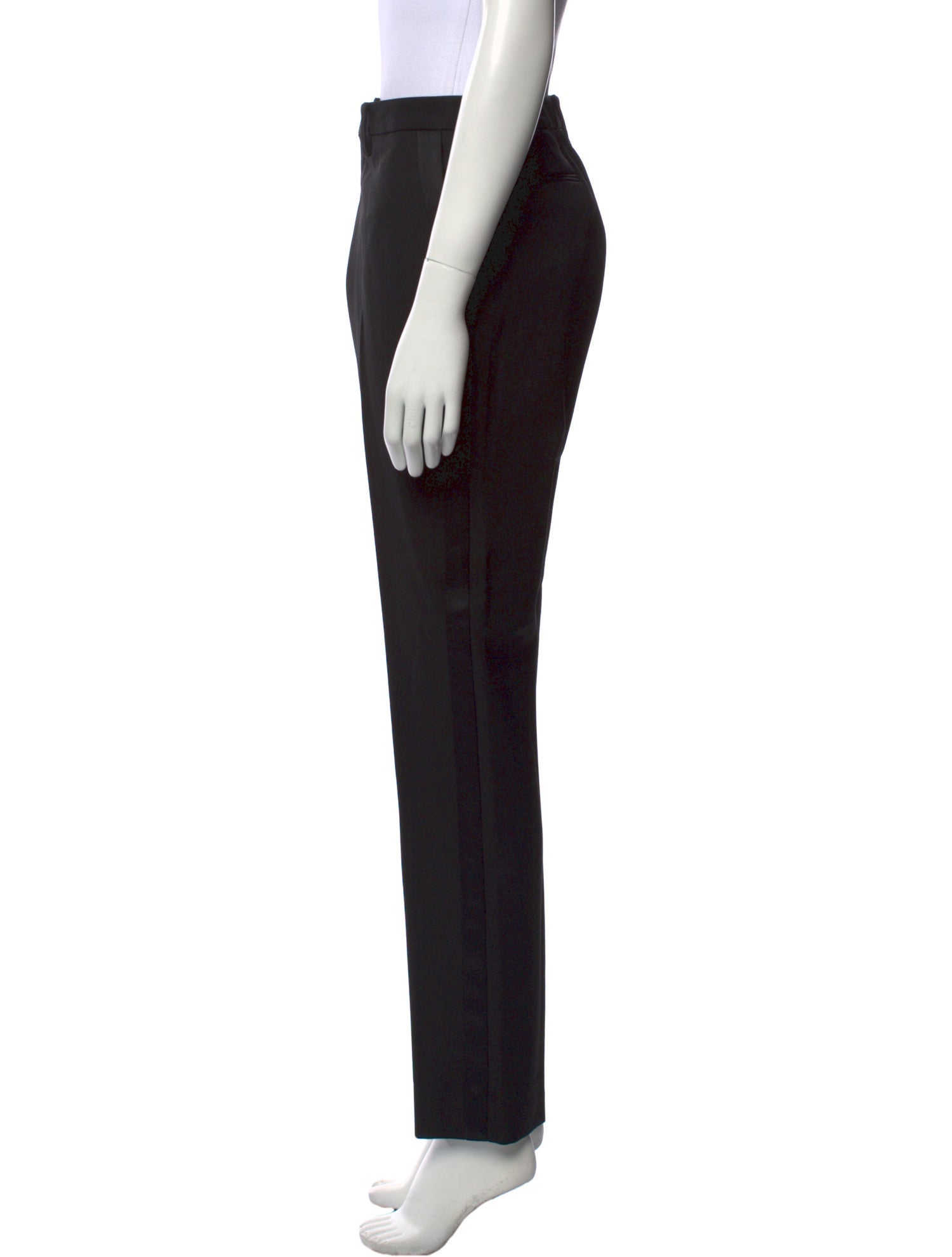 Saint Laurent Virgin Wool Straight Leg Pants