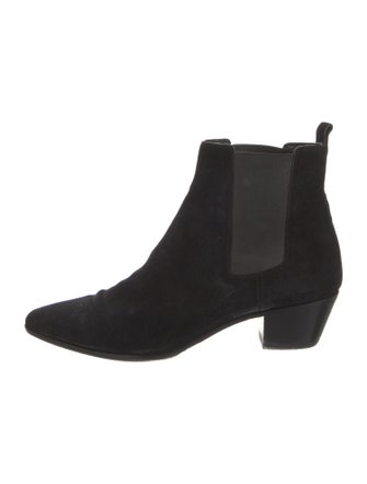 Saint Laurent Suede Chelsea Boots