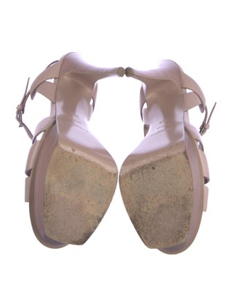 Saint Laurent Leather T-Strap Sandals