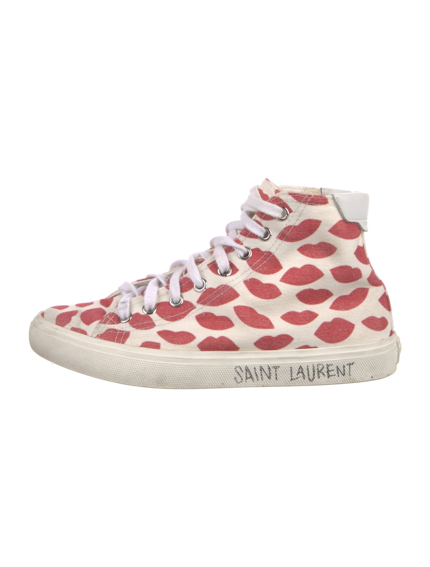 Saint Laurent Canvas Printed Sneakers
