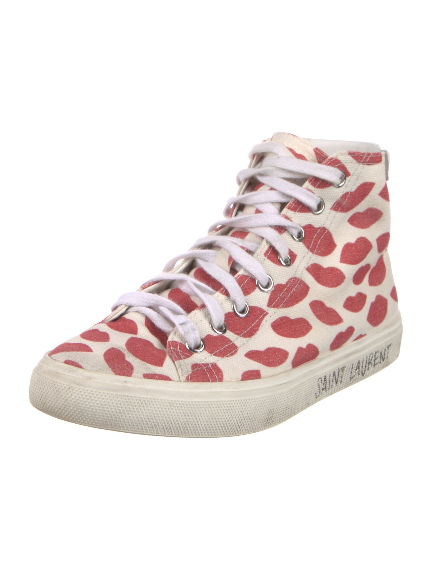Saint Laurent Canvas Printed Sneakers