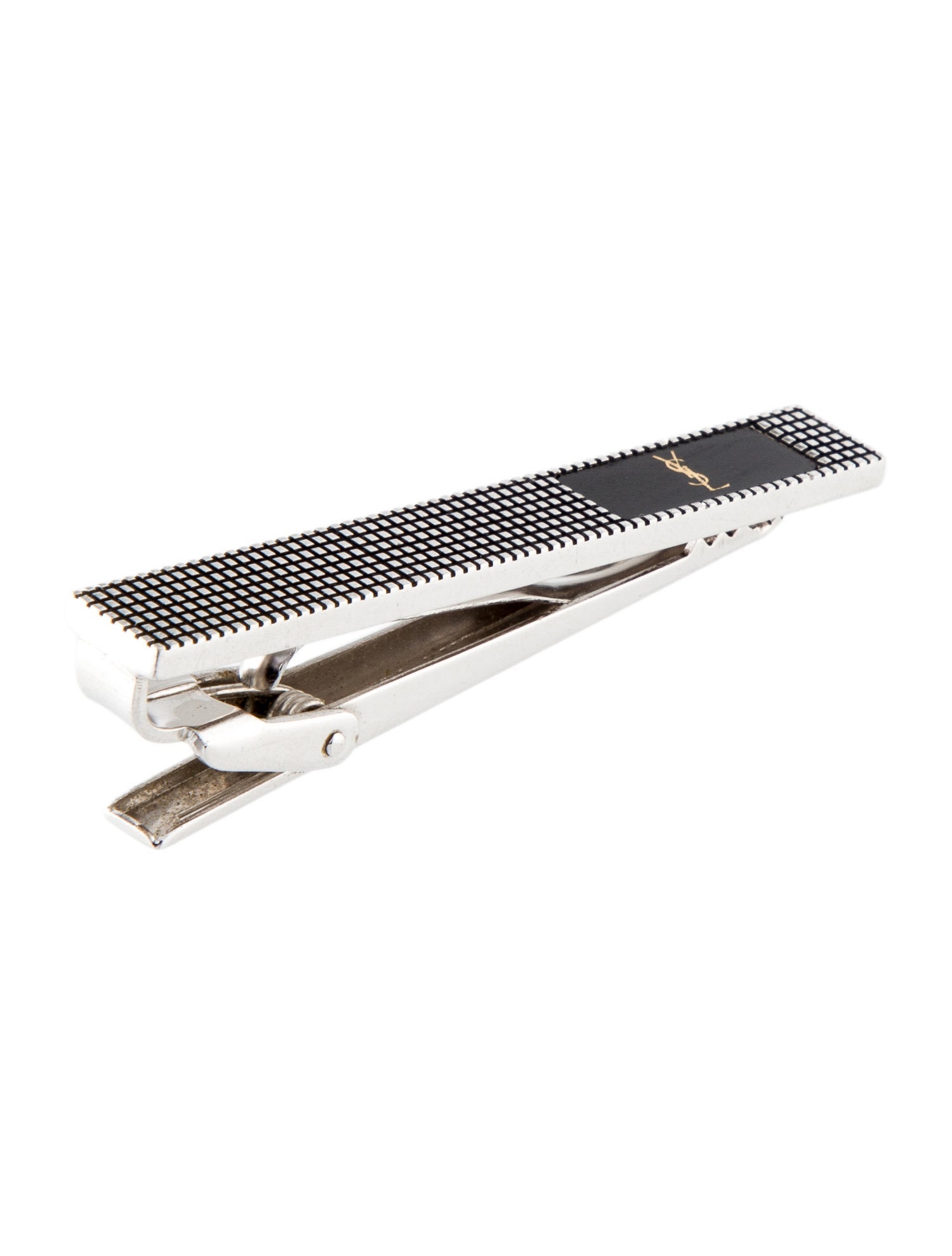 Saint Laurent Vintage Enamel Tie Clip