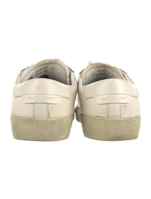 Saint Laurent Canvas Distressed Accents Sneakers