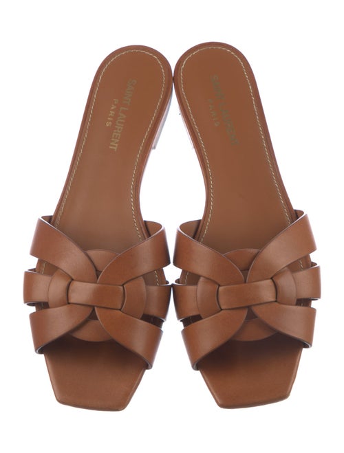 Saint Laurent Leather Slides