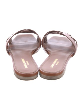 Saint Laurent Leather Slides