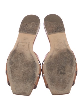 Saint Laurent Leather Slides