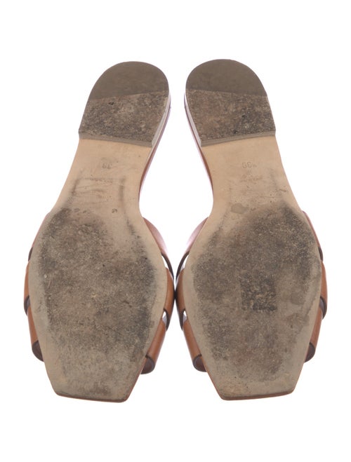 Saint Laurent Leather Slides
