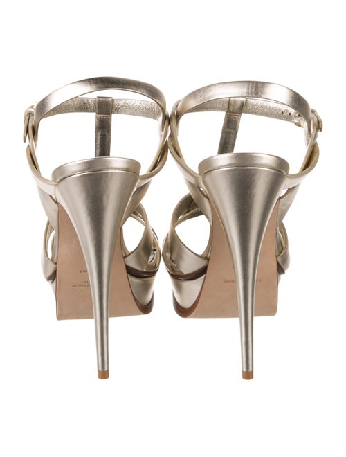 Saint Laurent Leather T-Strap Sandals