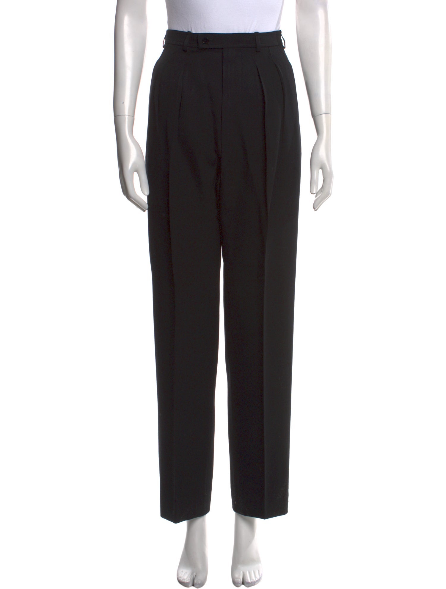 Saint Laurent Wool Straight Leg Pants