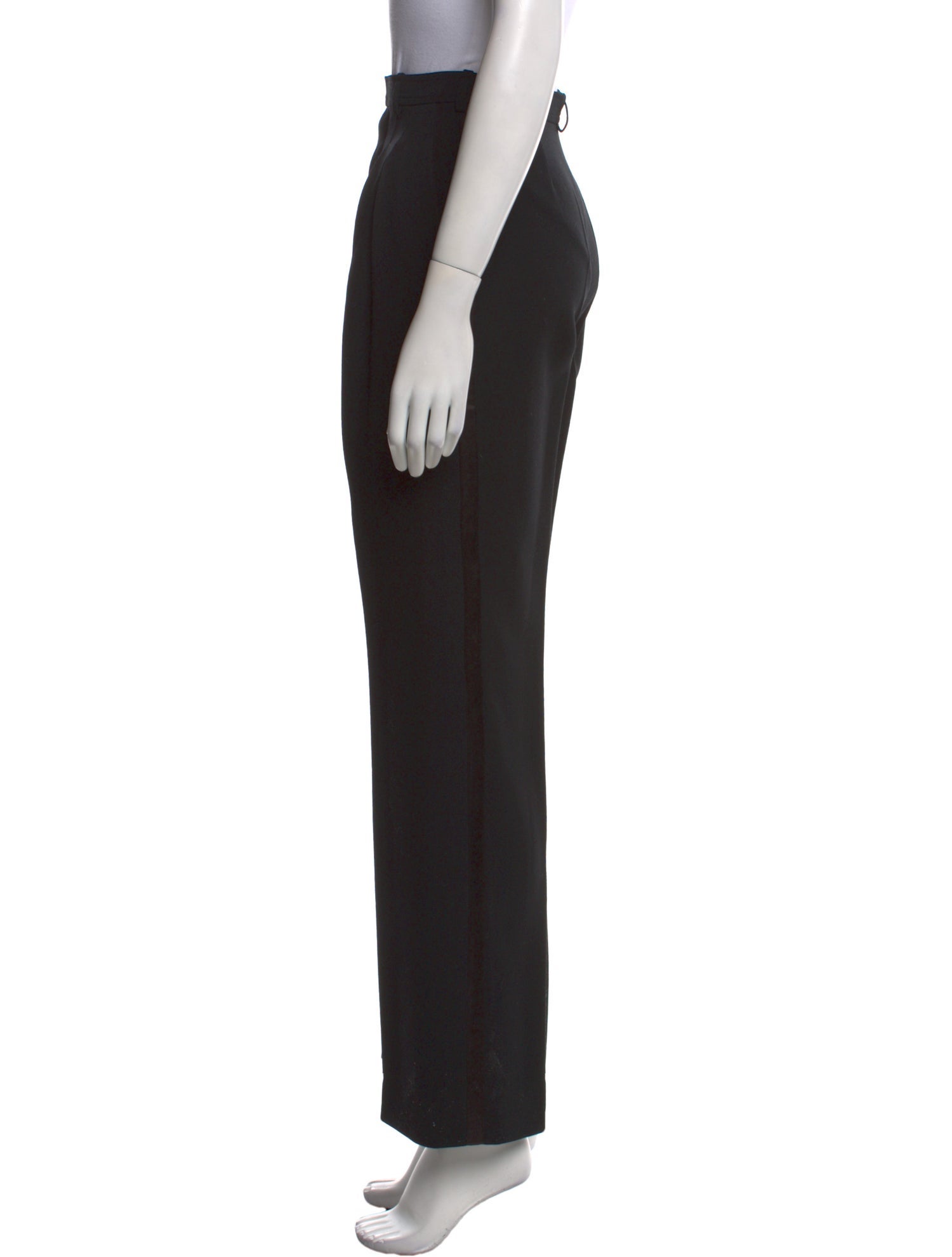 Saint Laurent Wool Straight Leg Pants