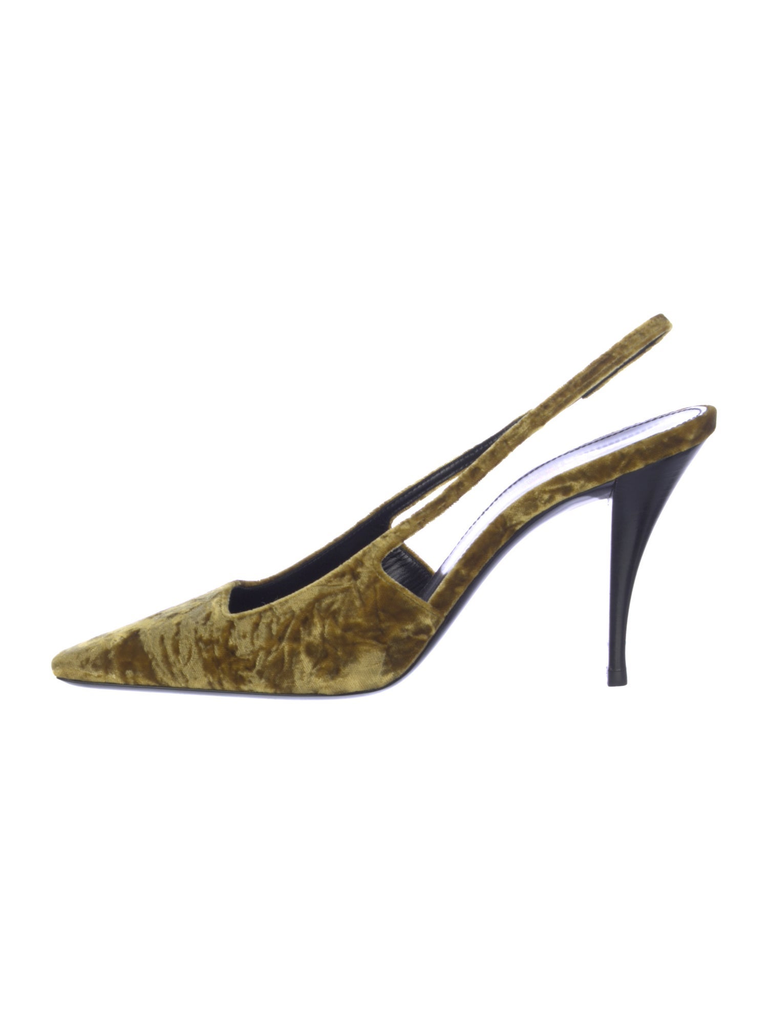 Saint Laurent Velvet Slingback Pumps
