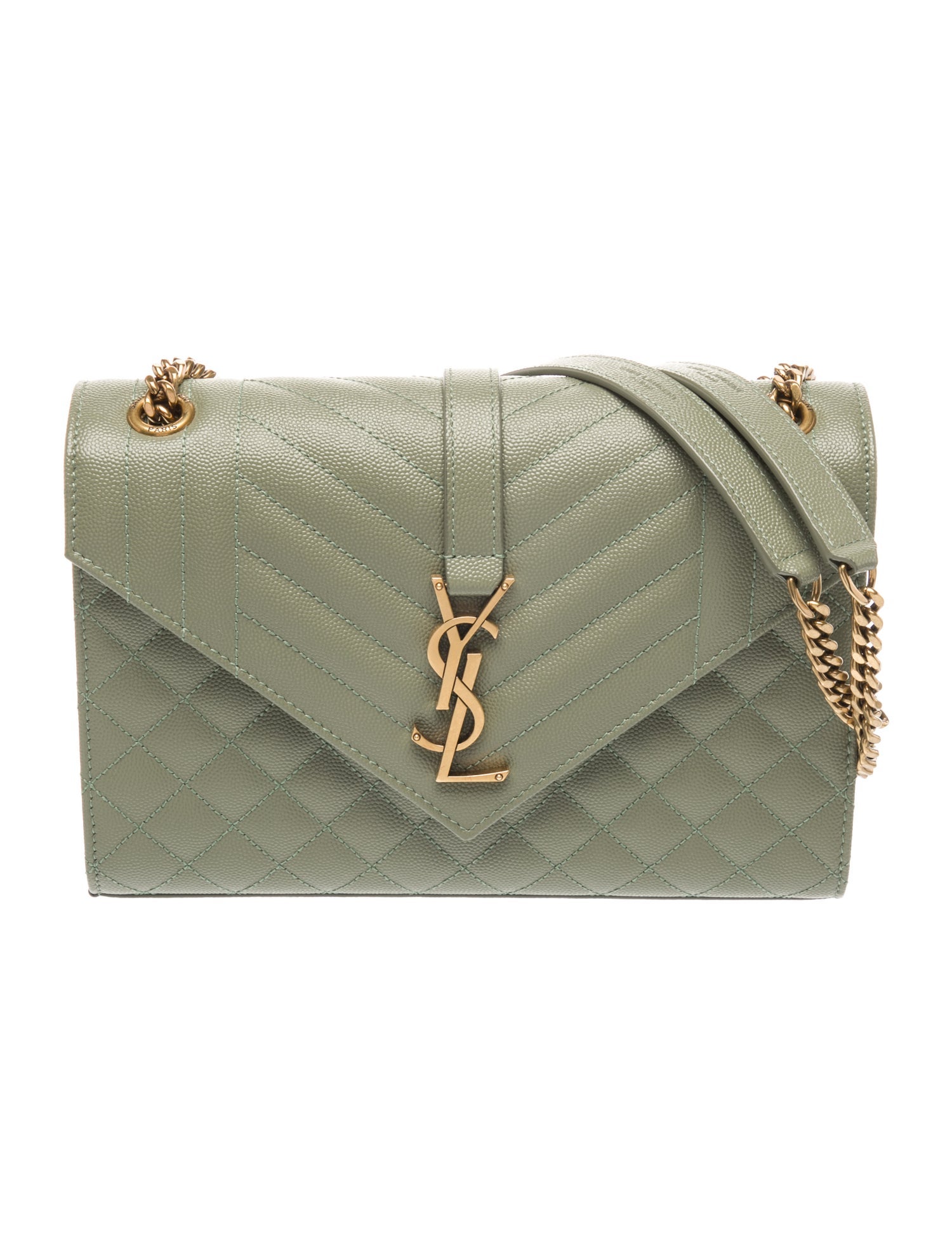 Saint Laurent Leather Envelope Medium w/ Tags