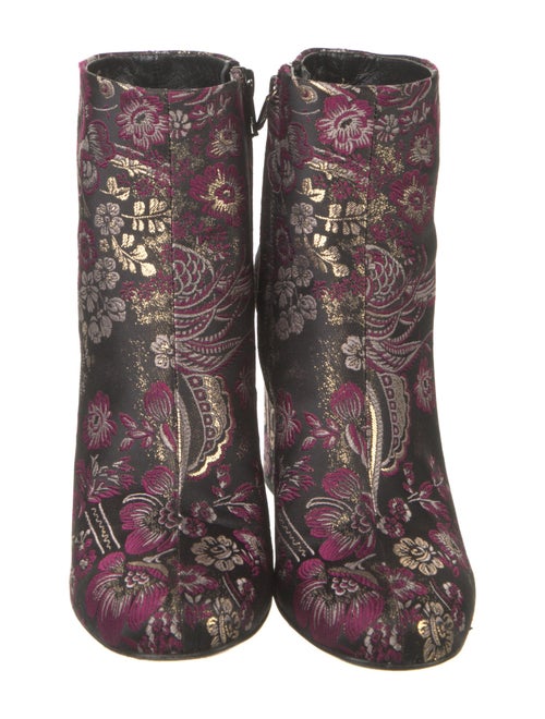 Saint Laurent Floral Print Boots