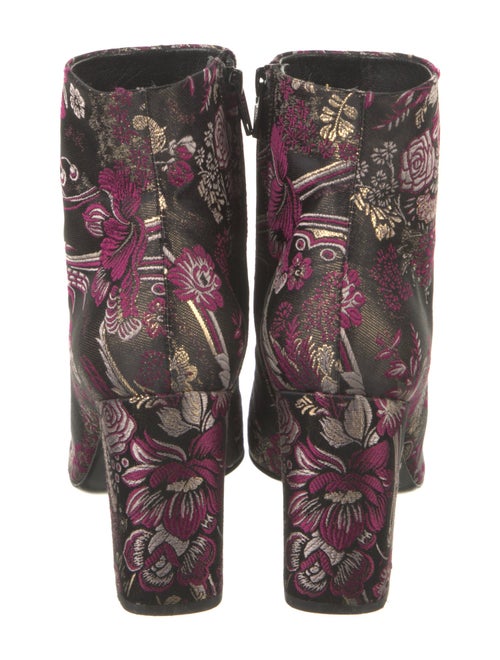 Saint Laurent Floral Print Boots