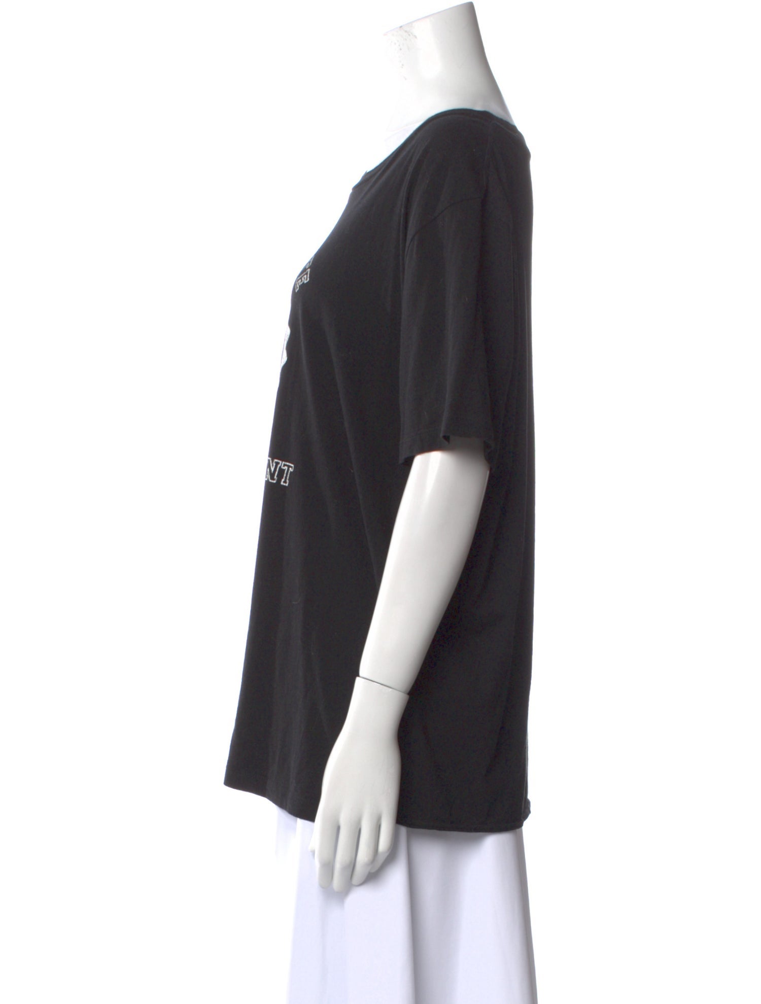 Saint Laurent Graphic Print Scoop Neck T-Shirt