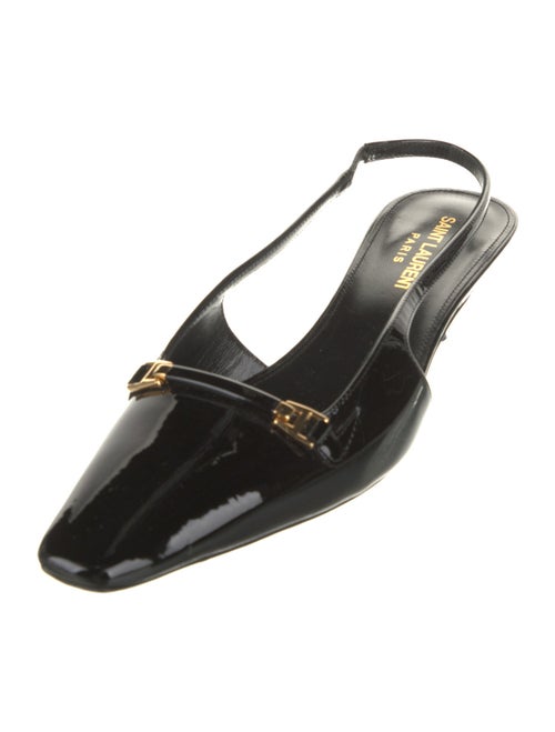 Saint Laurent Patent Leather Slingback Pumps