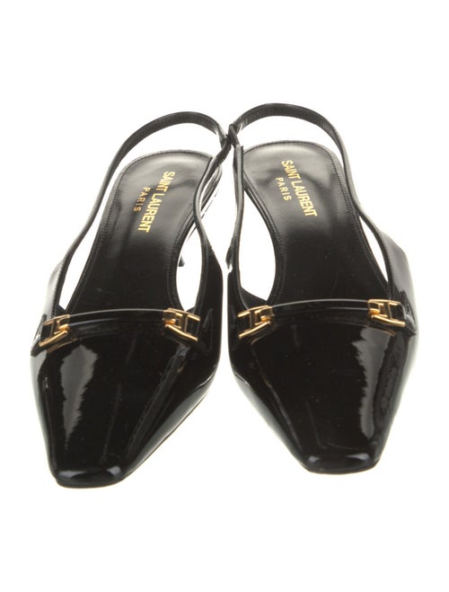 Saint Laurent Patent Leather Slingback Pumps