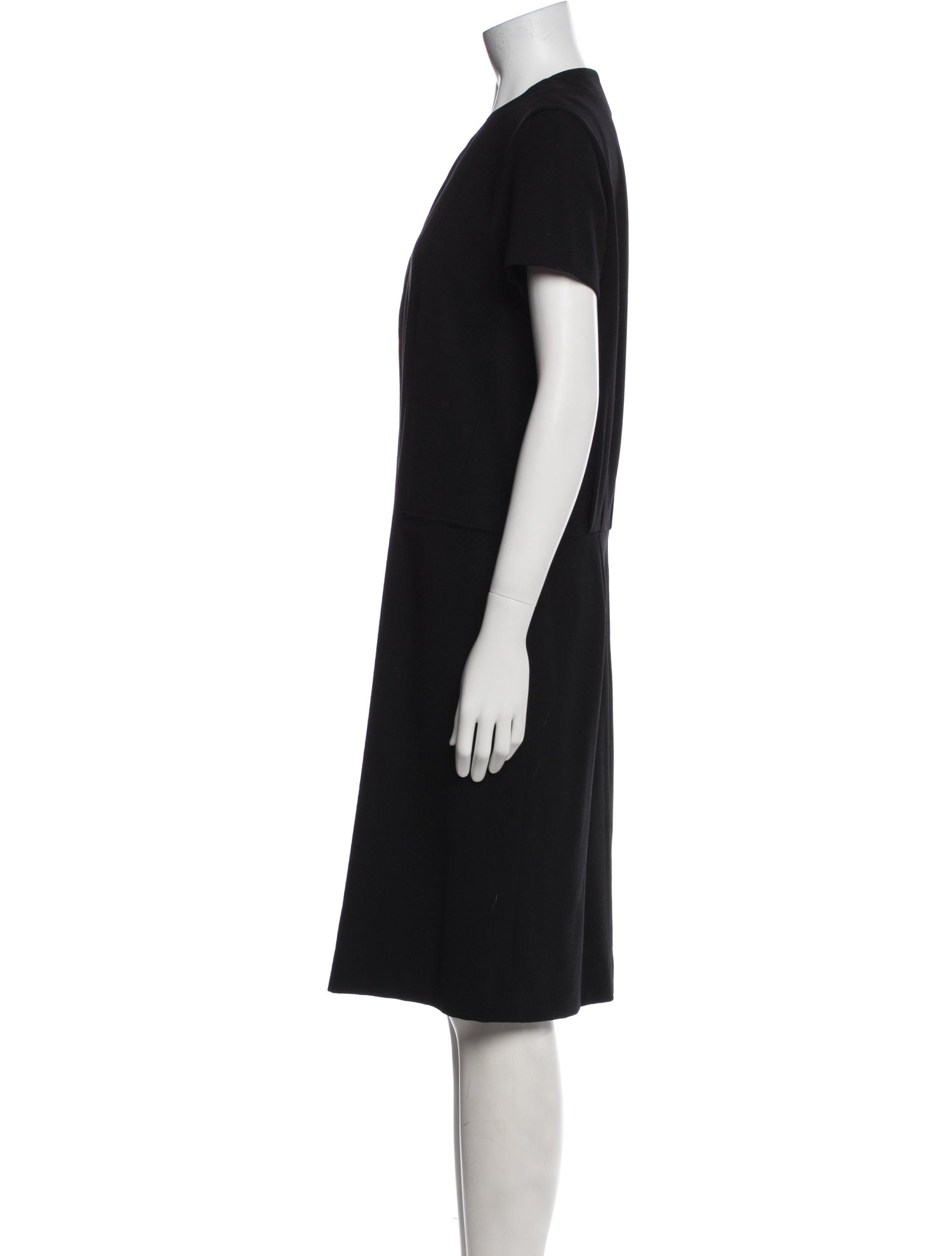 Saint Laurent Wool Midi Length Dress