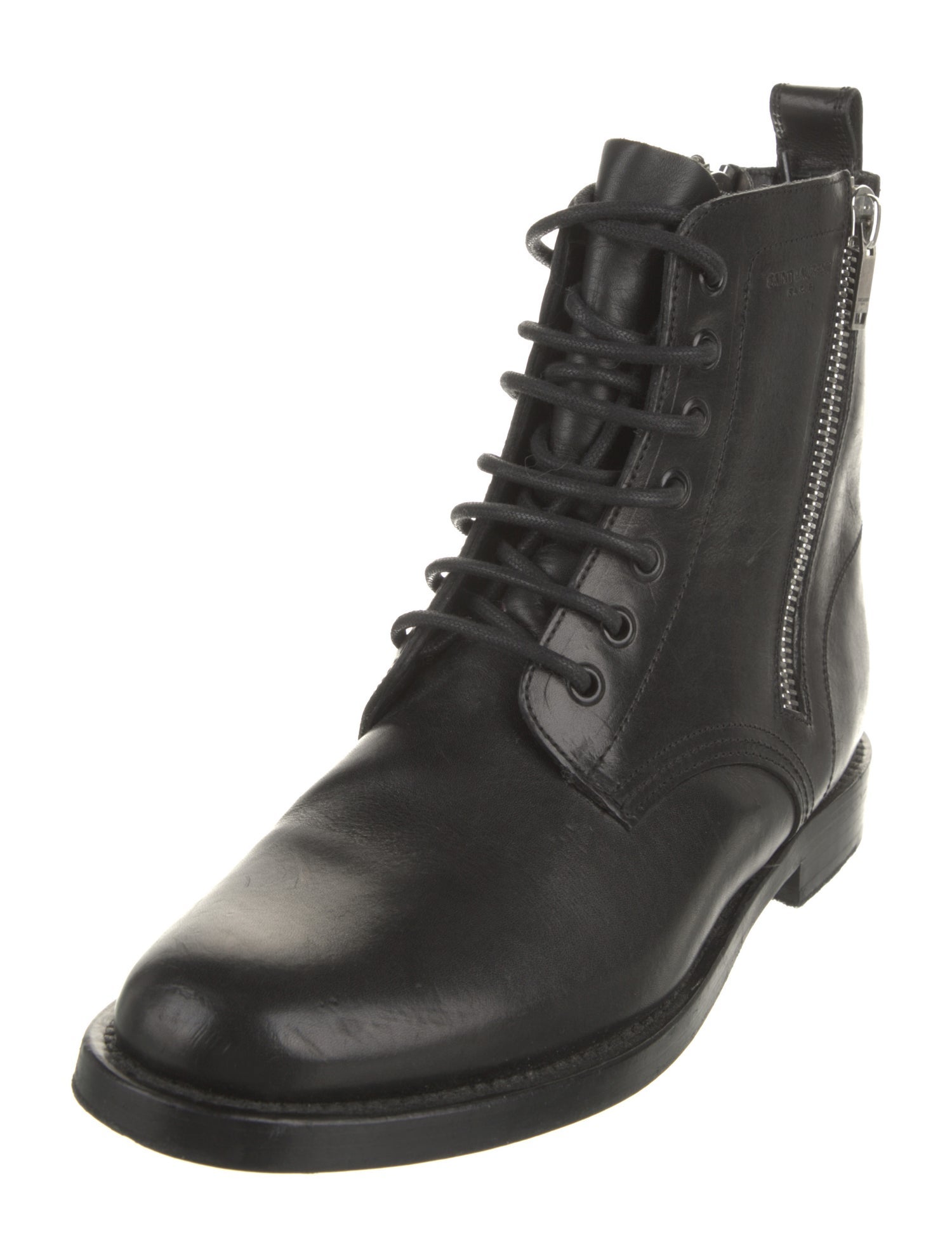 Saint Laurent Leather Combat Boots