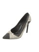 Saint Laurent Leather Colorblock Pattern Pumps