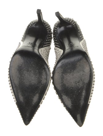 Saint Laurent Leather Colorblock Pattern Pumps