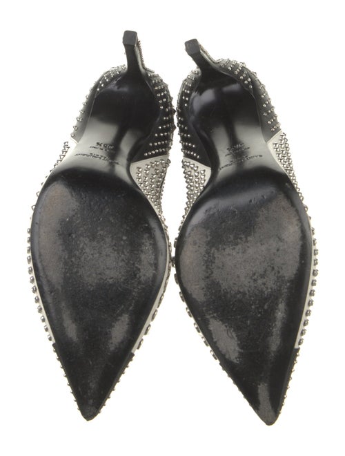 Saint Laurent Leather Colorblock Pattern Pumps