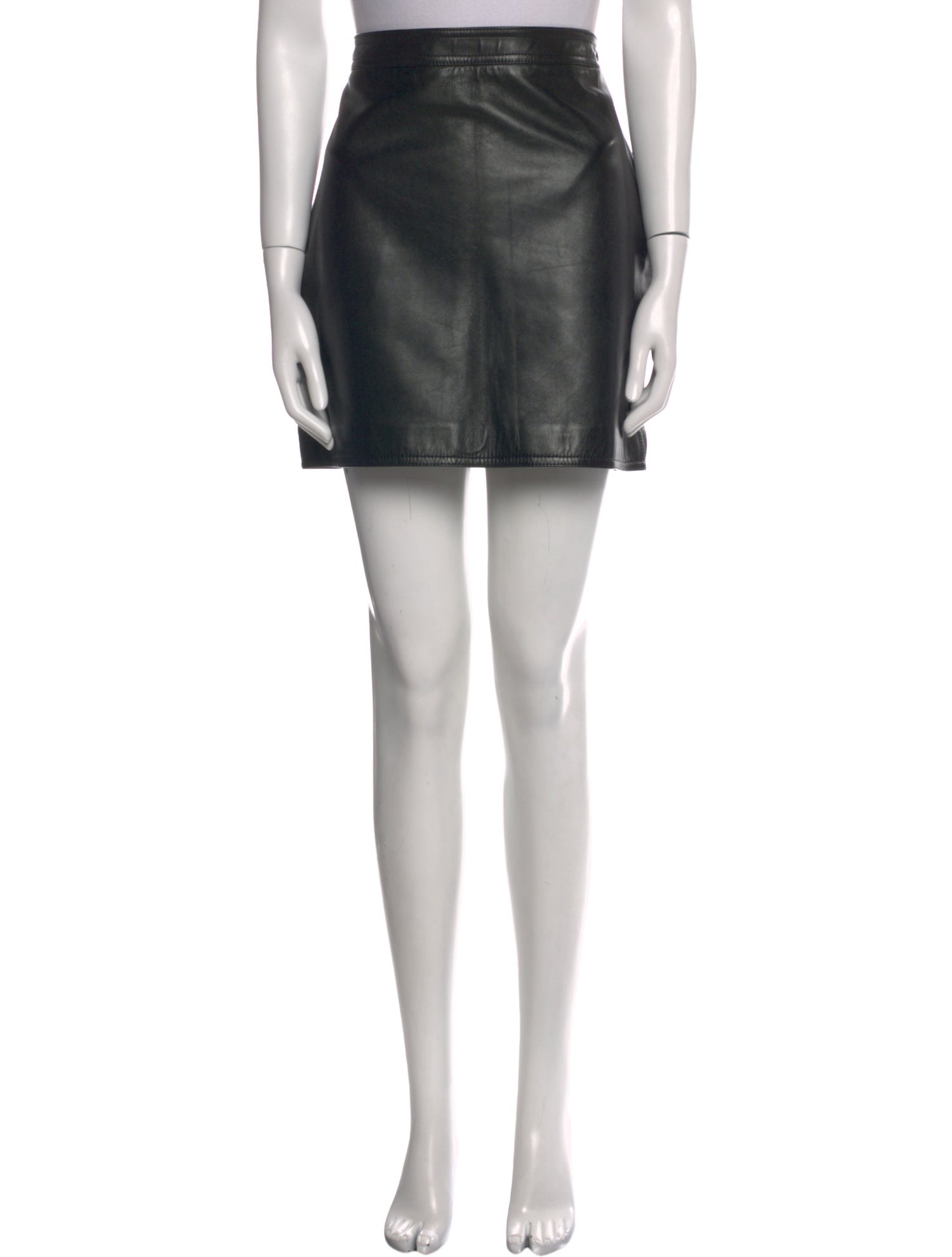 Saint Laurent Lambskin Mini Skirt