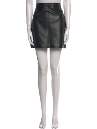 Saint Laurent Lambskin Mini Skirt