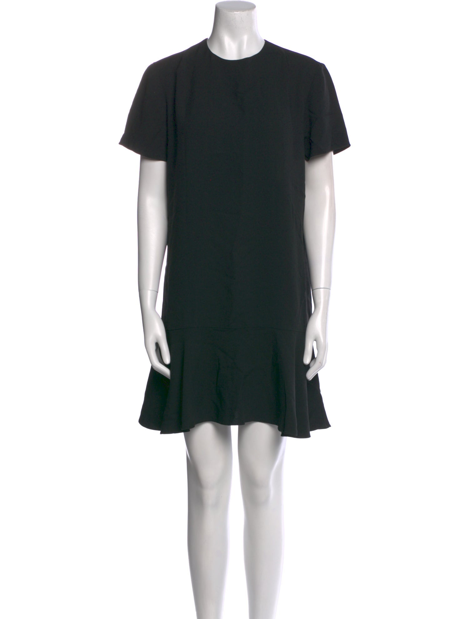 Saint Laurent Crew Neck Mini Dress