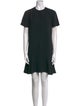 Saint Laurent Crew Neck Mini Dress