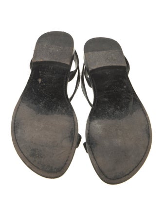 Saint Laurent Leather Slingback Sandals