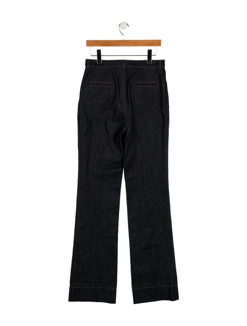 Saint Laurent High-Rise Wide Leg Jeans