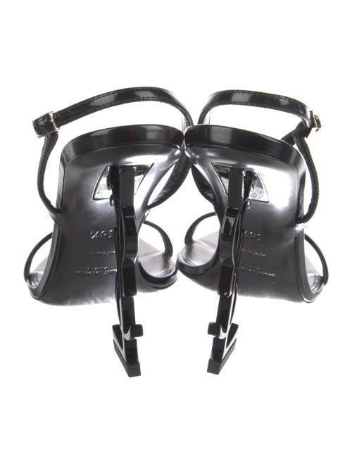 Saint Laurent Patent Leather Slingback Sandals