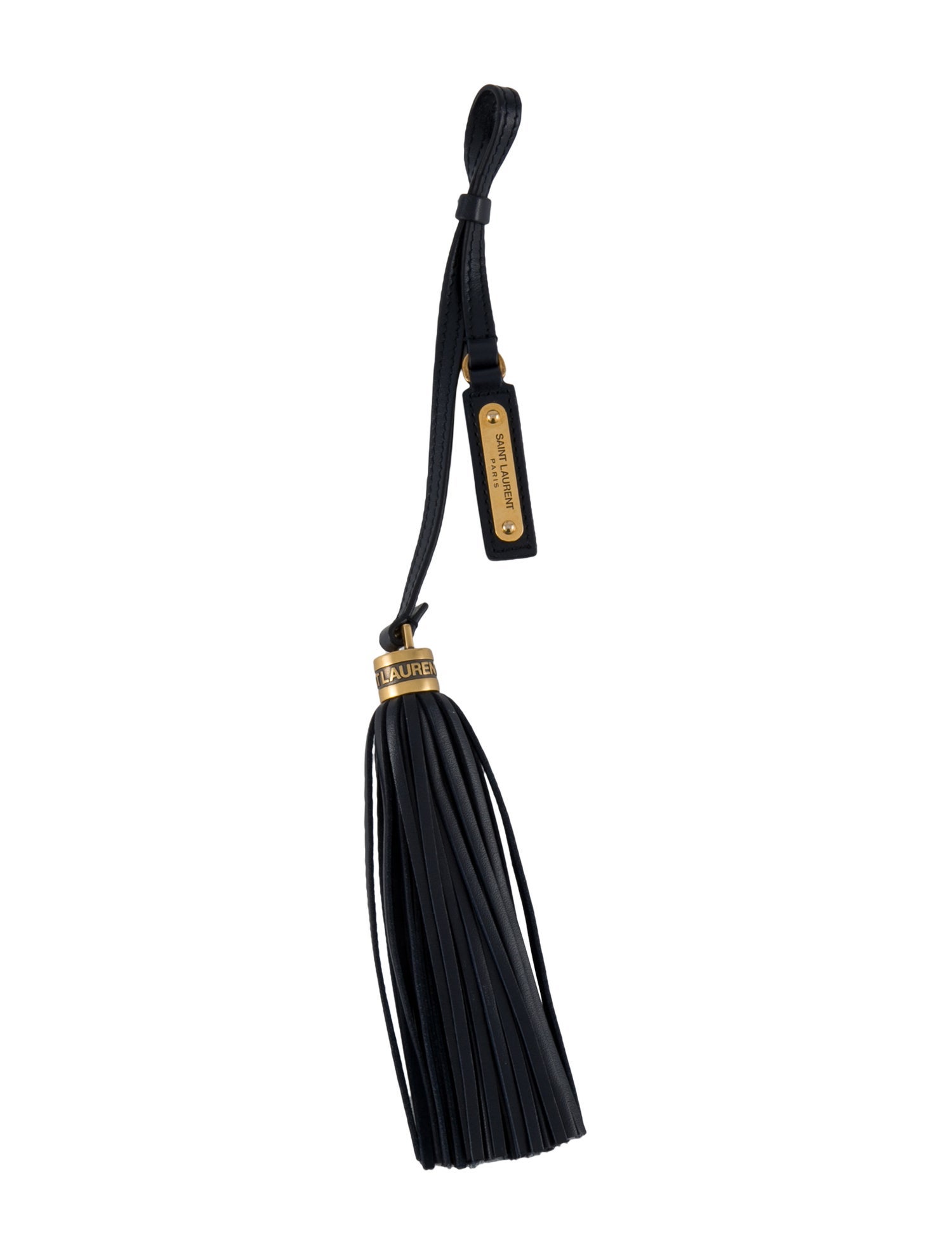 Saint Laurent Studded Tassel Keychain