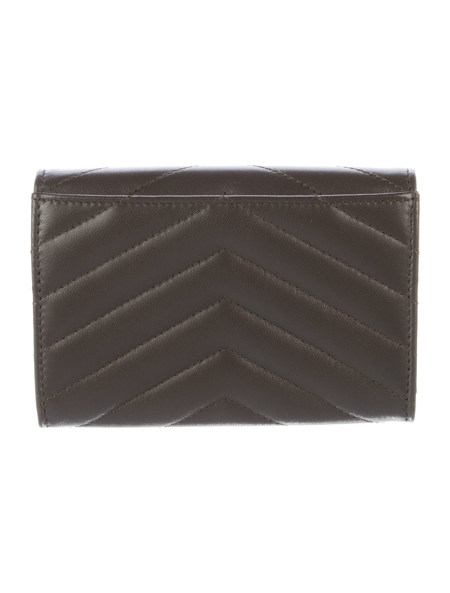 Saint Laurent 2023 Leather Compact Wallet