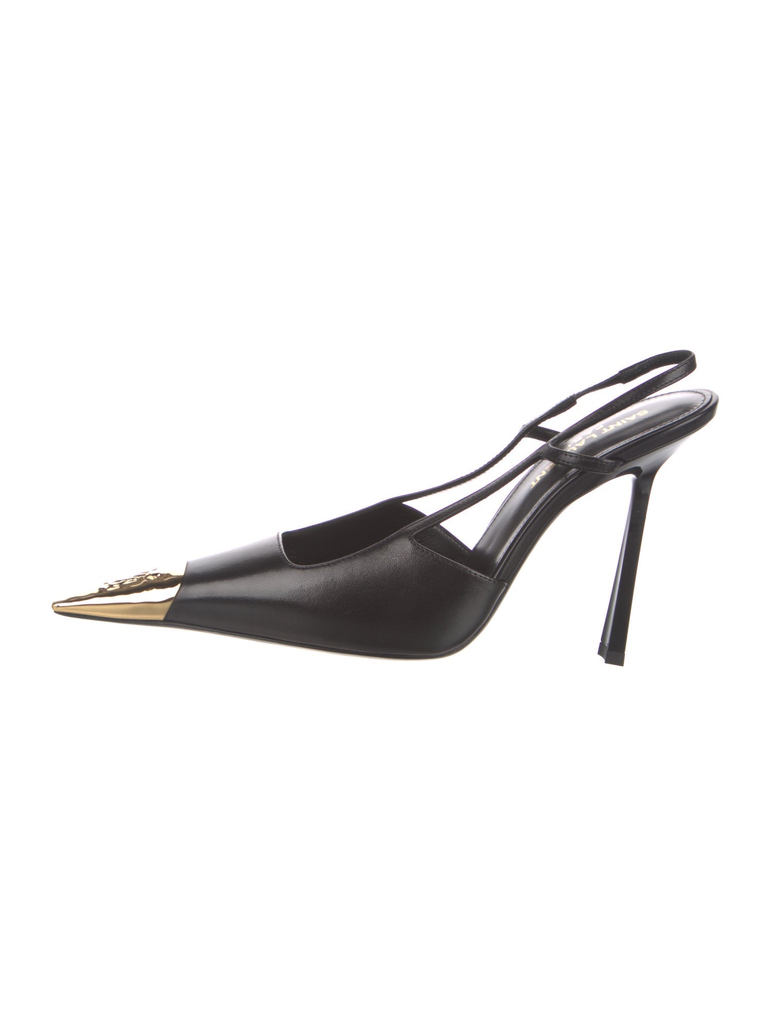 Saint Laurent Leather Slingback Pumps w/ Tags