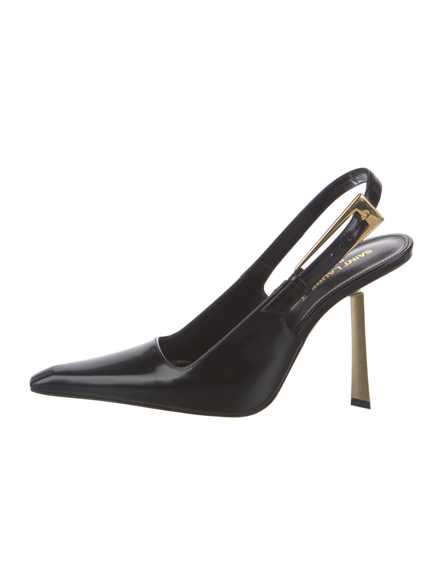 Saint Laurent Patent Leather Slingback Pumps w/ Tags