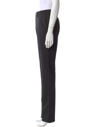 Saint Laurent Virgin Wool Straight Leg Pants