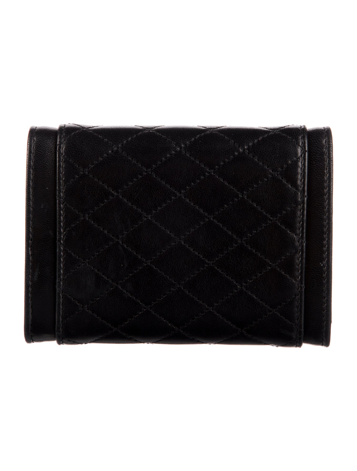 Saint Laurent Gaby Small Envelope Leather Wallet