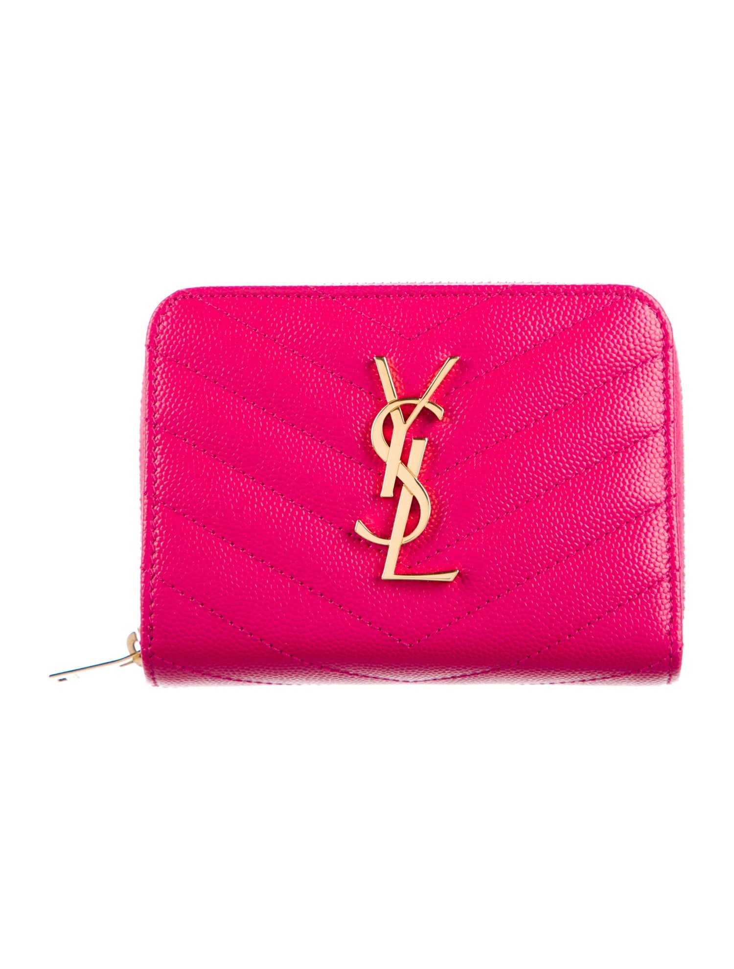 Saint Laurent 2017 Leather Compact Wallet