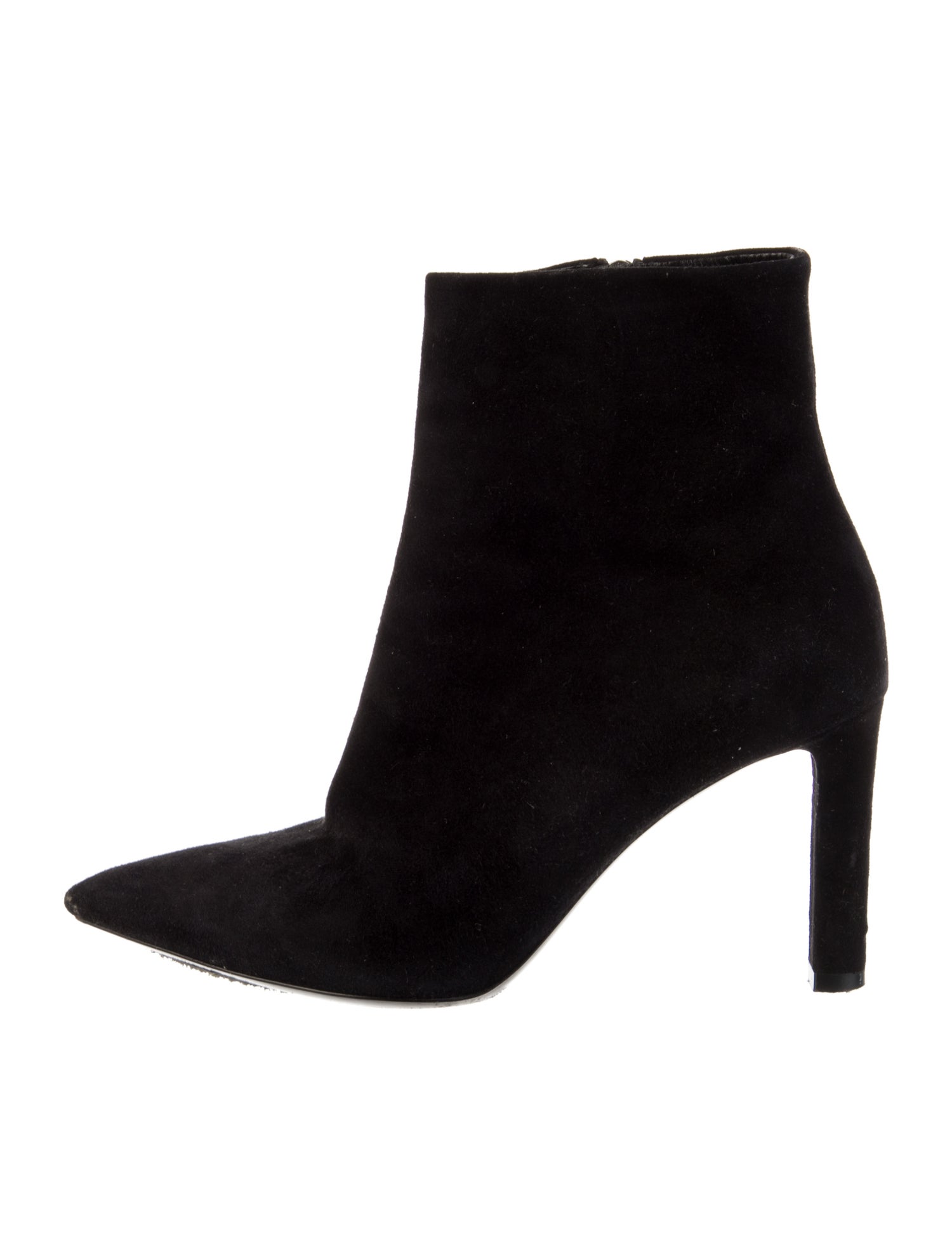 Saint Laurent Signature Logo Suede Boots