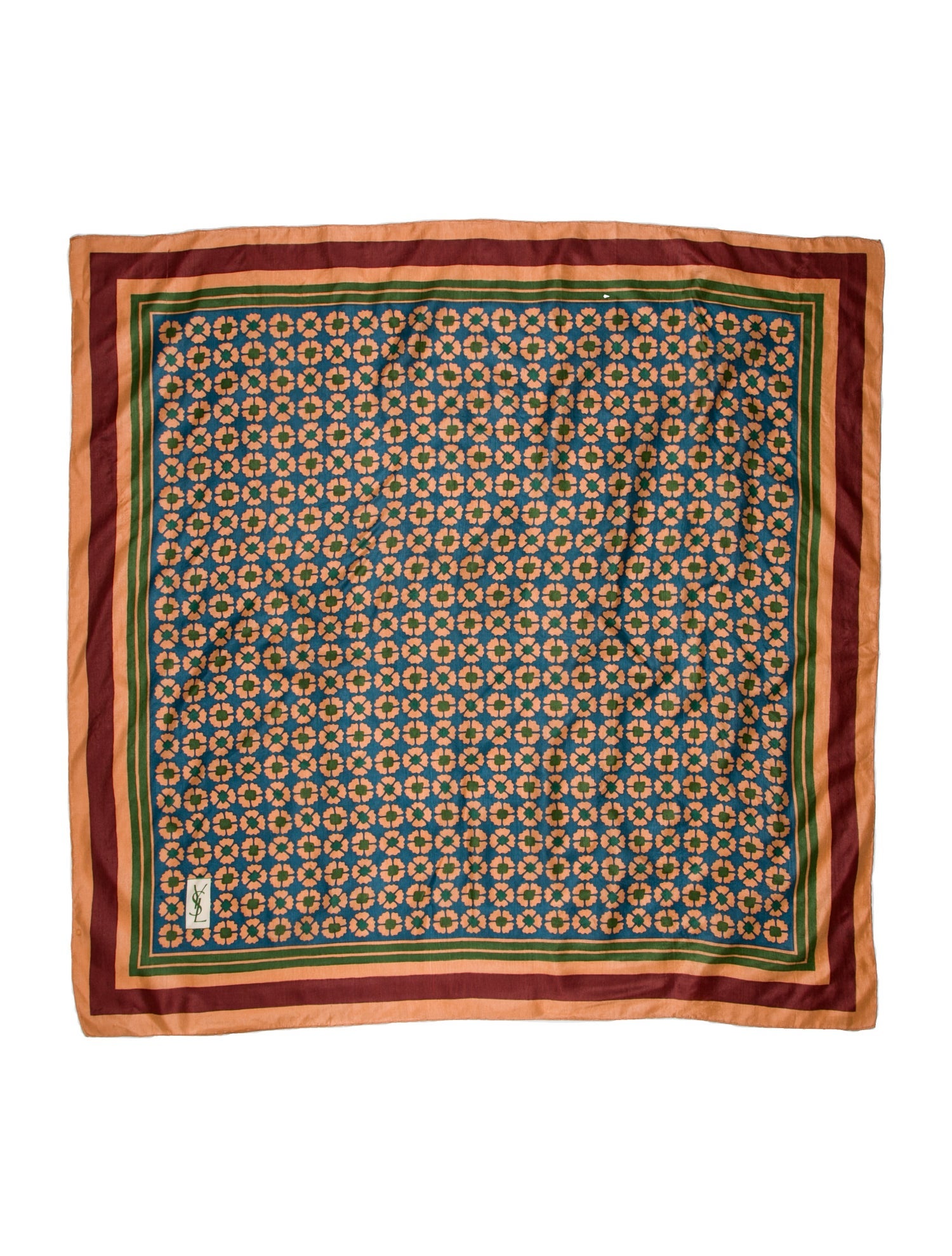 Saint Laurent Silk Printed Scarf