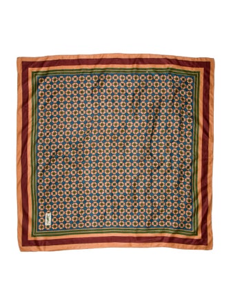 Saint Laurent Silk Printed Scarf