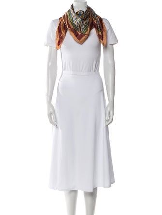 Saint Laurent Silk Printed Scarf