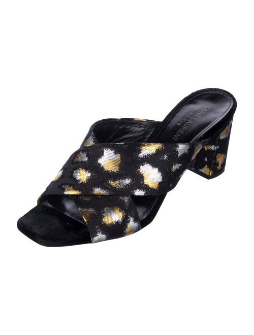Saint Laurent Animal Print Slides
